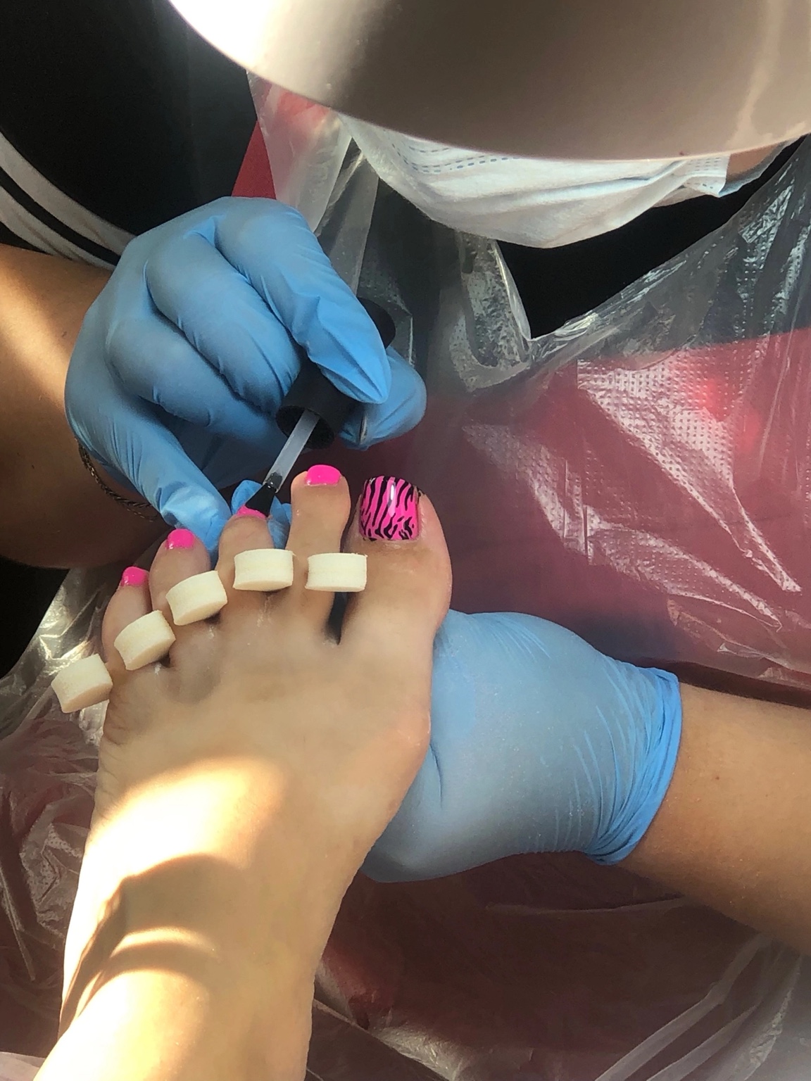 A pedicure appointment