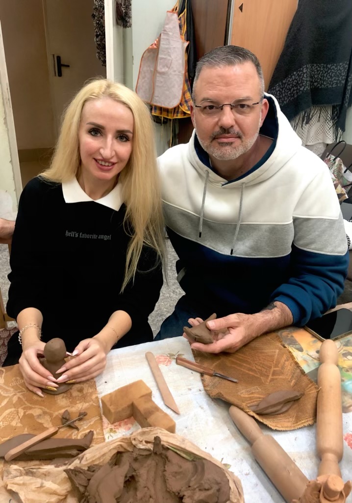 Working with clay